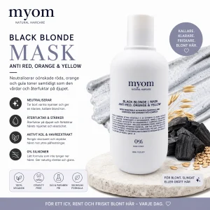 Myom black blonde mask